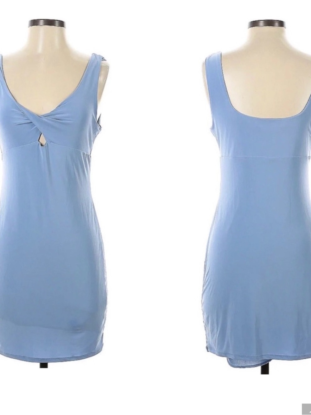Light Blue Nursing Slip with Front Twist Detail